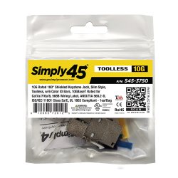 Simply 45 10G CAT6/6A/7/7A Keystone S45-3750