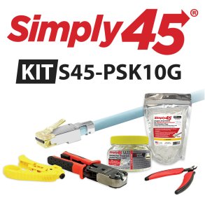 Simply45 Start kit 10G Cat6a/7/7a S45-PSK10G