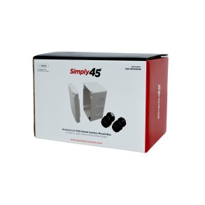 Simply45 - Vandt�t IP68 Overflademonteringsd�se (Hvid) S45-WP3210W