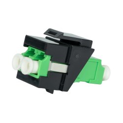 SimplyFIBER LC/APC to LC/APC Gr&oslash;n SM Keystone, Sort  SF-42LCAPCB