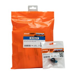 SimplyFIBER 10 Pak LC/UPC to LC/UPC Bl&aring; SM Keystone, Sort SF-42LCSB-10