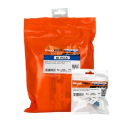 SimplyFIBER LC/UPC to LC/UPC Bl� SM Keystone, Hvid, SF-42LCSW