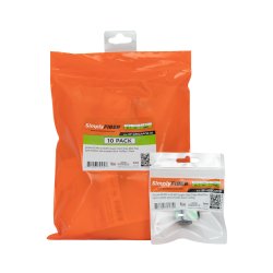 SimplyFIBER 10 Pak SC/APC to SC/APC Gr&oslash;n SM Keystone, Sort, SF-42SCAPCB-10