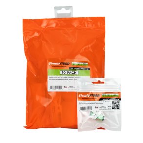 SimplyFIBER 10 Pak SC/APC to SC/APC Gr�n, SM, Keystone, Hvid, SF-42SCAPCW
