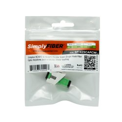 SimplyFIBER SC/APC to SC/APC Gr�n SM Keystone, Hvid, SF-42SCAPCW