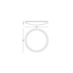 Cavanal loftslampe 2700 K 3 step dimmer