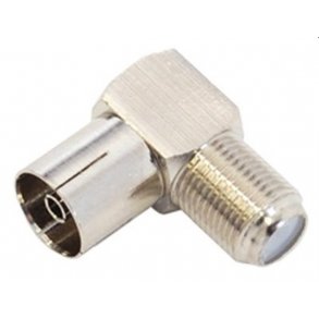 Net-com 90� Vinkel F-Hun til IEC-Hun