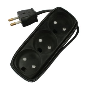 3-Stikd&aring;se  30-370-2 u/jord 1,5m sort