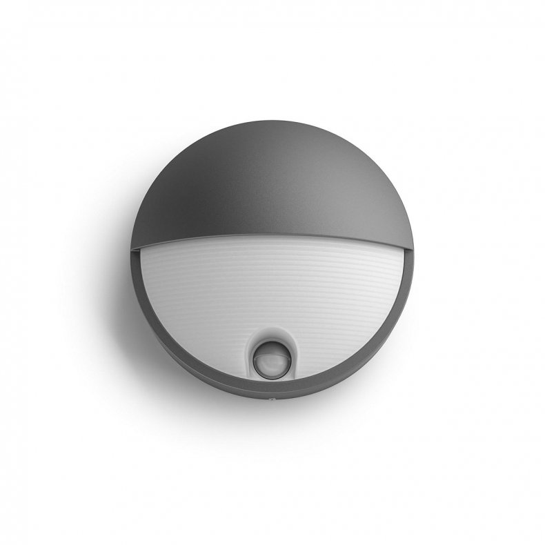 Capricorn vglampe med PIR sensor i antracit 