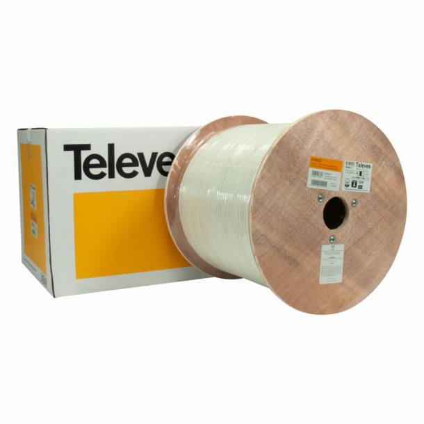 Televes RG6T 500 m Tr&aelig;spole