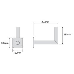 Net-Com Alu. v&aelig;gbeslag 350