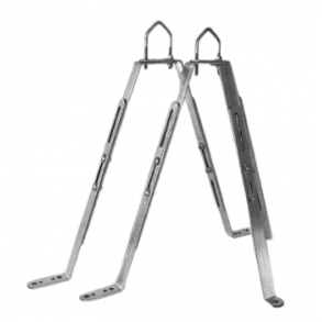 V&aelig;gbeslag  VF-5075P Galvaniseret 50-75 cm fra v&aelig;g