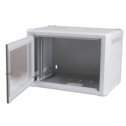 Masterlan data kabinet 19&amp;quot; 4U/400mm, usamlet - FLAT PACK, glas d&oslash;r
