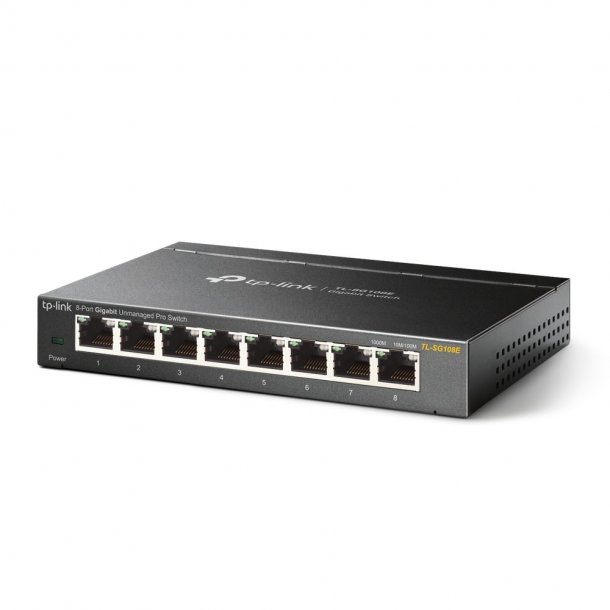 TP-Link TL-SG108E Gigabit Switch (lagersalg)